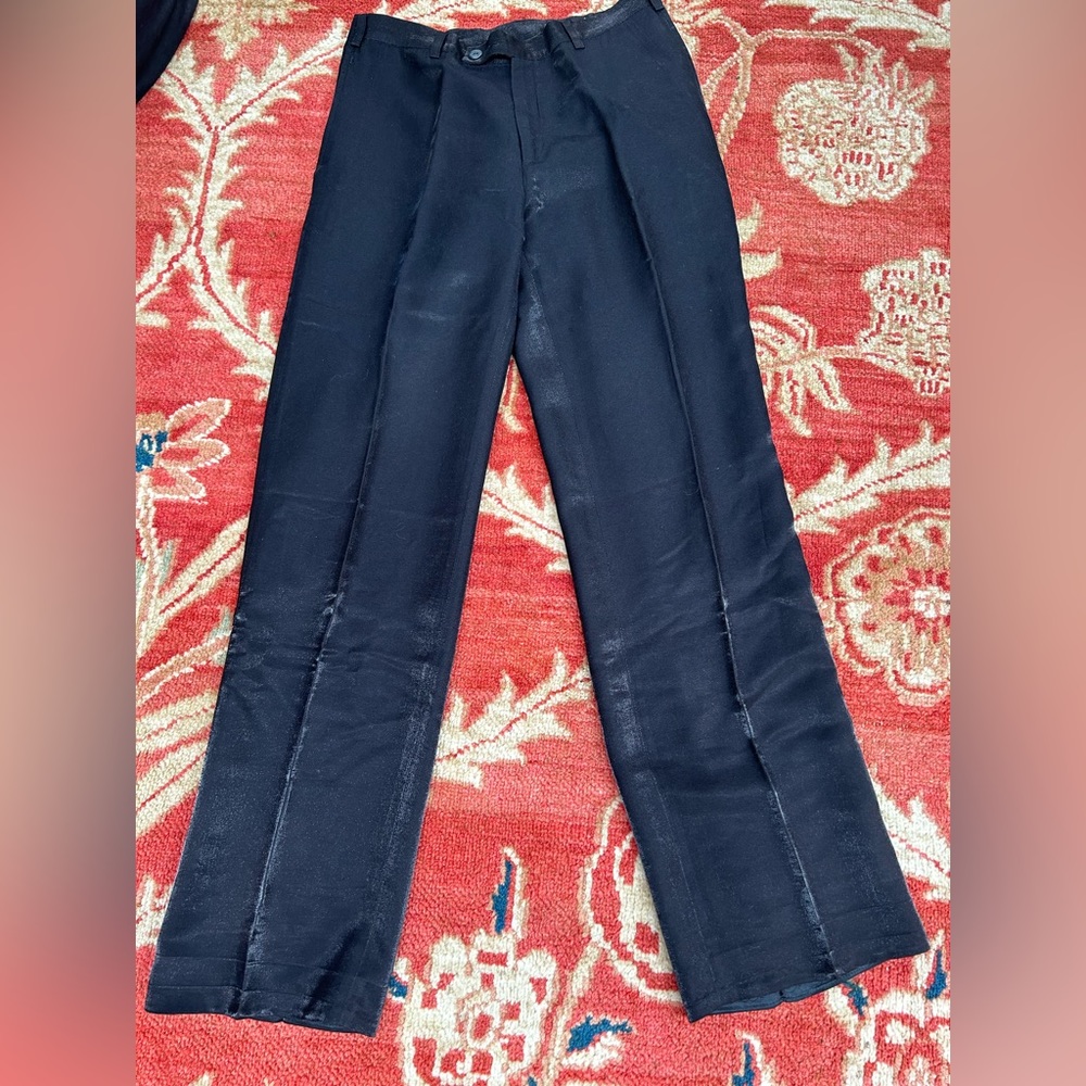 Joseph vintage iridescent satin tuxedo pants